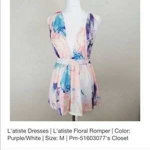 L’atiste floral romper, size m